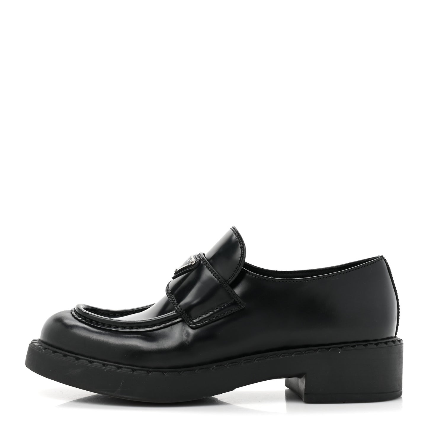 Vernice Triangle 50mm Loafers 40 Black