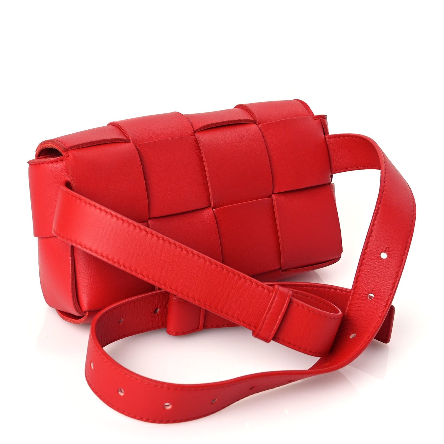 Nappa Maxi Intreccio The Belt Cassette Bag Chilli