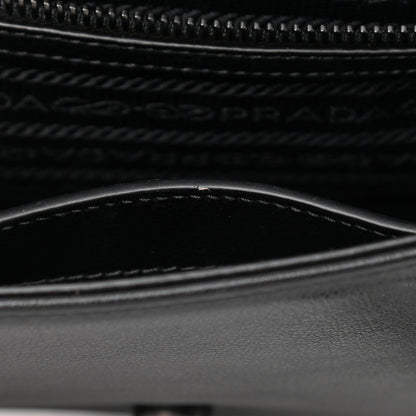 Prada Glace Calfskin Studded Crossbody Black 11 of 12