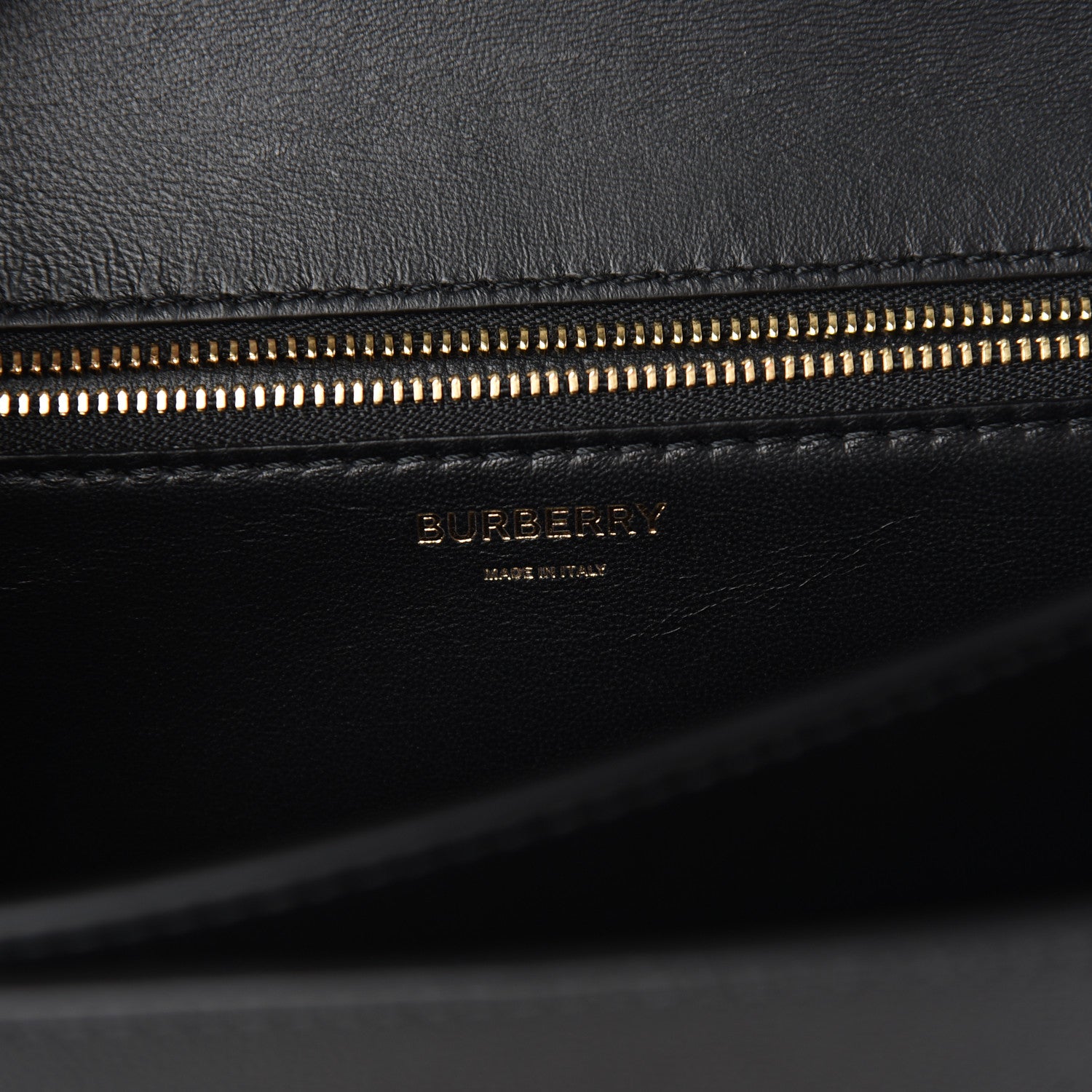 Burberry Grained Calfskin Medium TB Bag Black 6 of 10