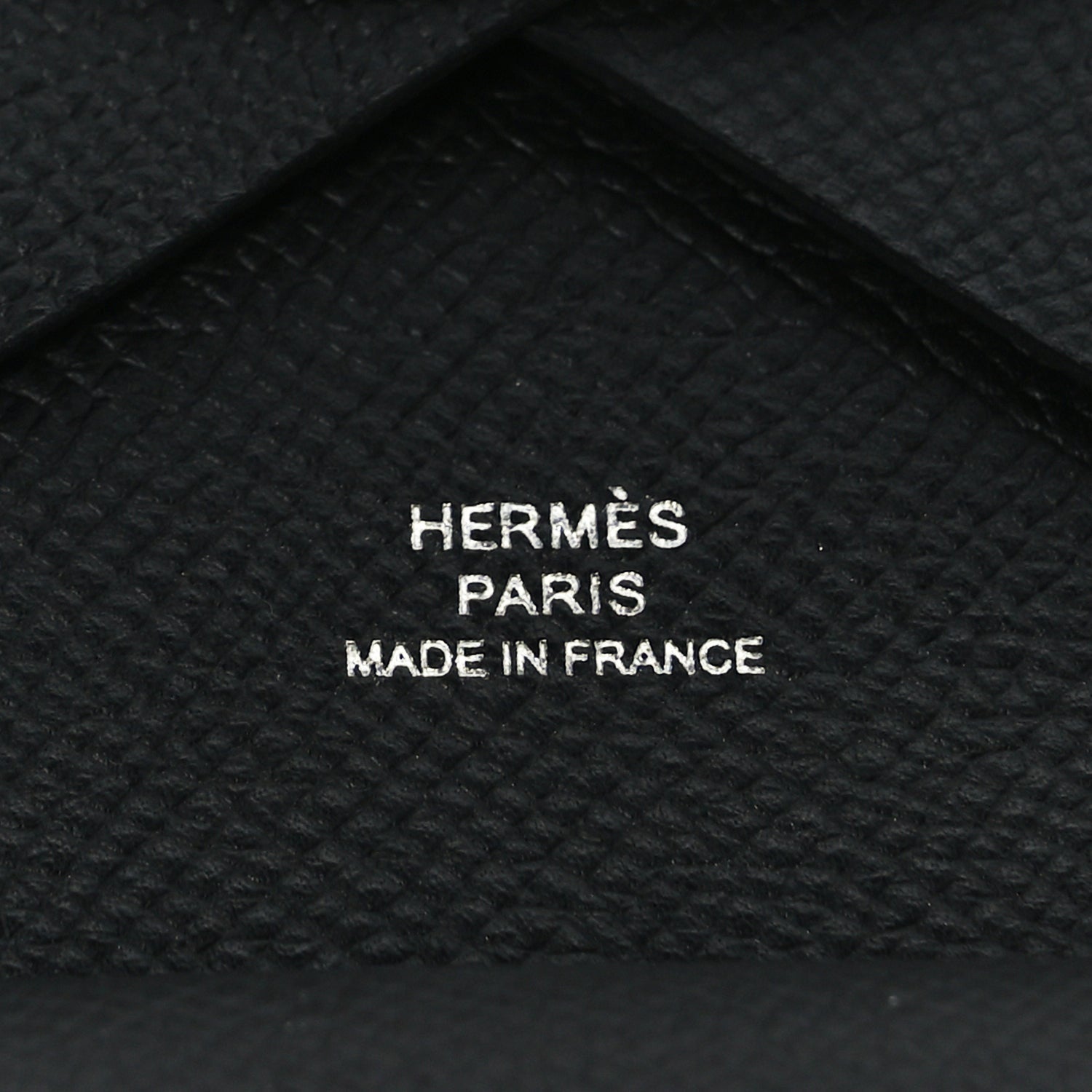 Hermes Epsom Calvi Duo Card Case Black 6 of 8