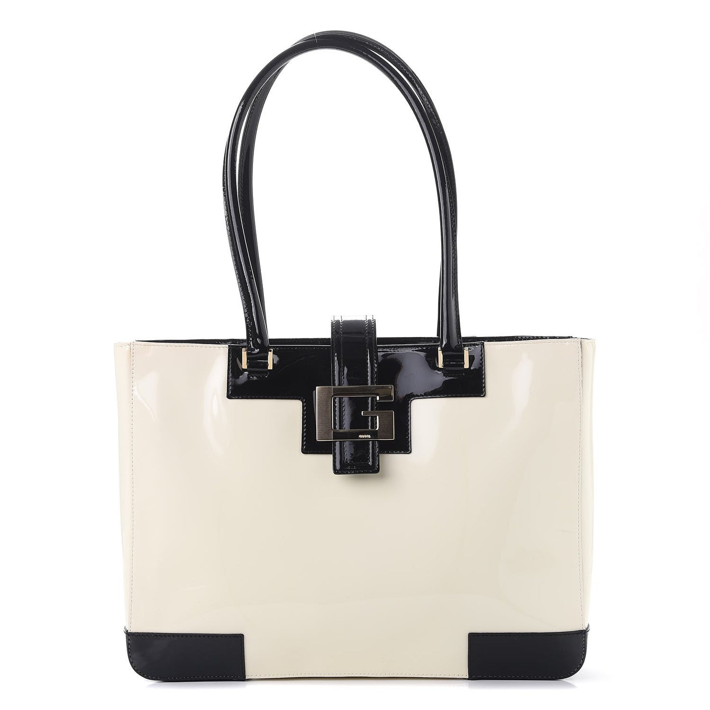 Patent G Tote White Black
