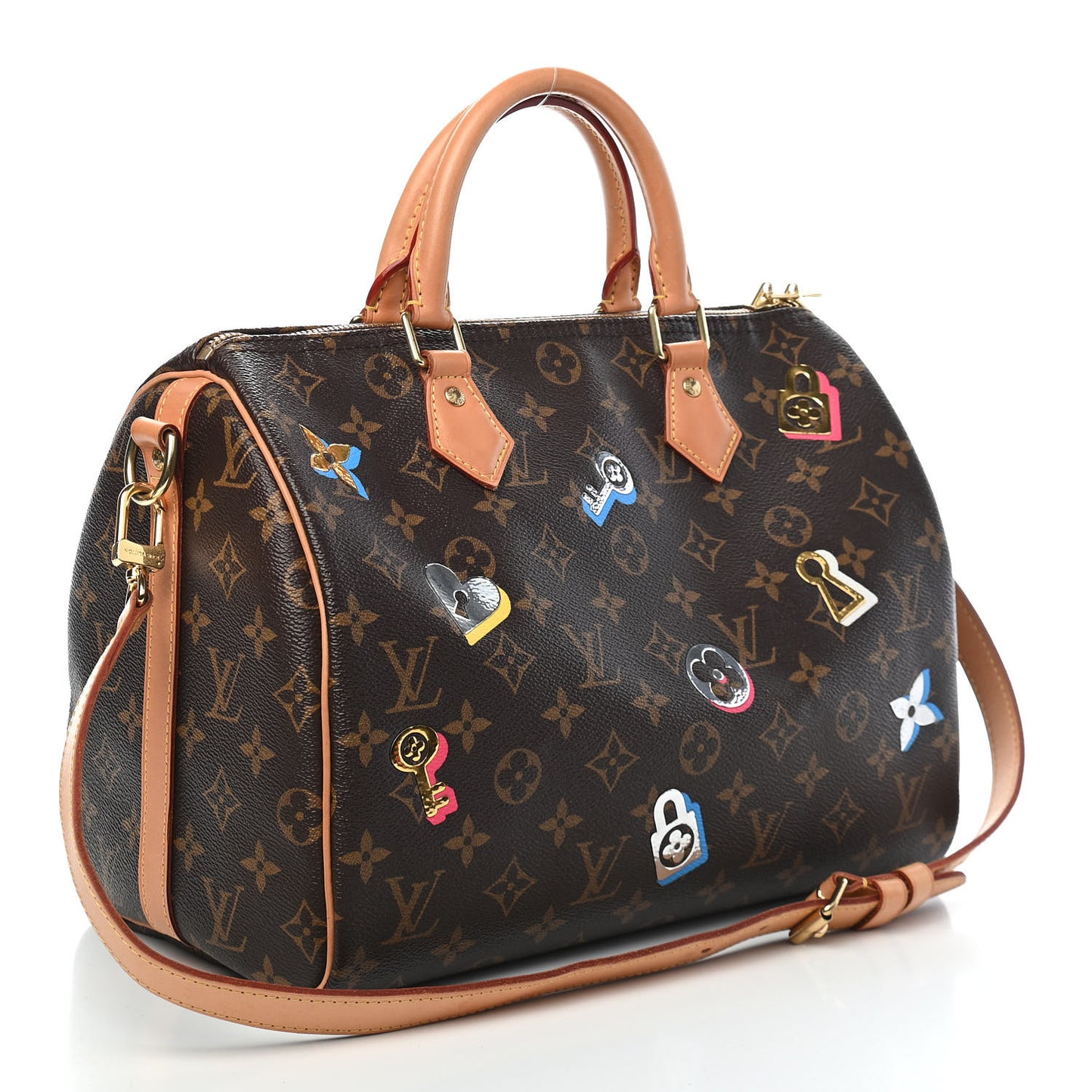 Monogram Love Lock Speedy Bandouliere 30