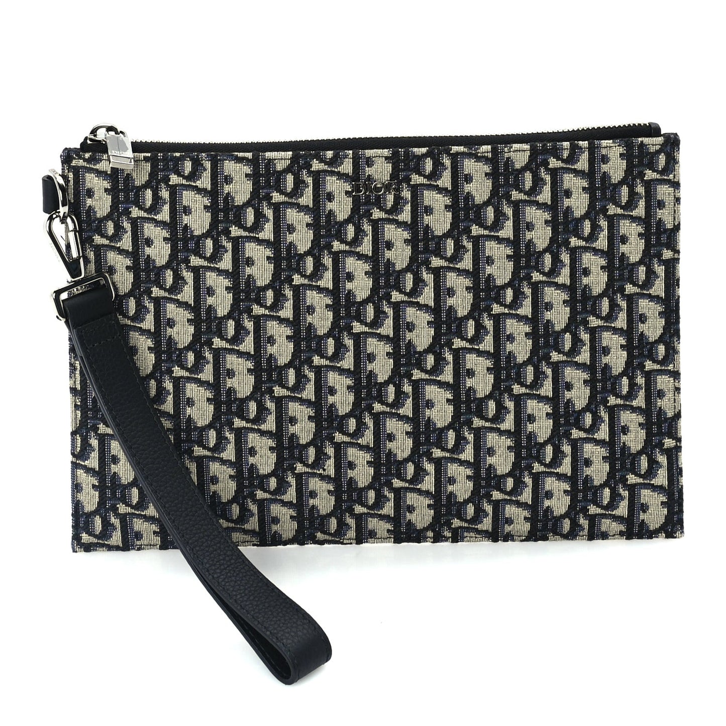 Oblique Pouch Wristlet Blue Blue