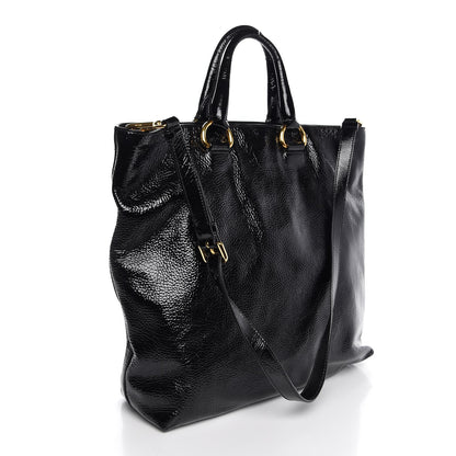 Prada Vernice Naplak Shopping Tote Black 4 of 8