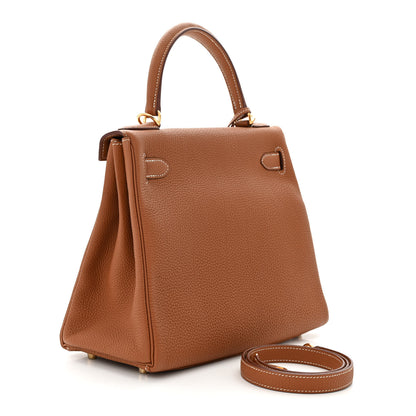 Hermes Togo Kelly Retourne 28 Gold 3 of 11