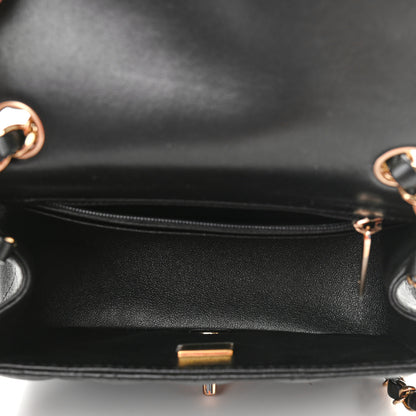 Chanel Lambskin Quilted Mini Square Flap Black 5 of 12