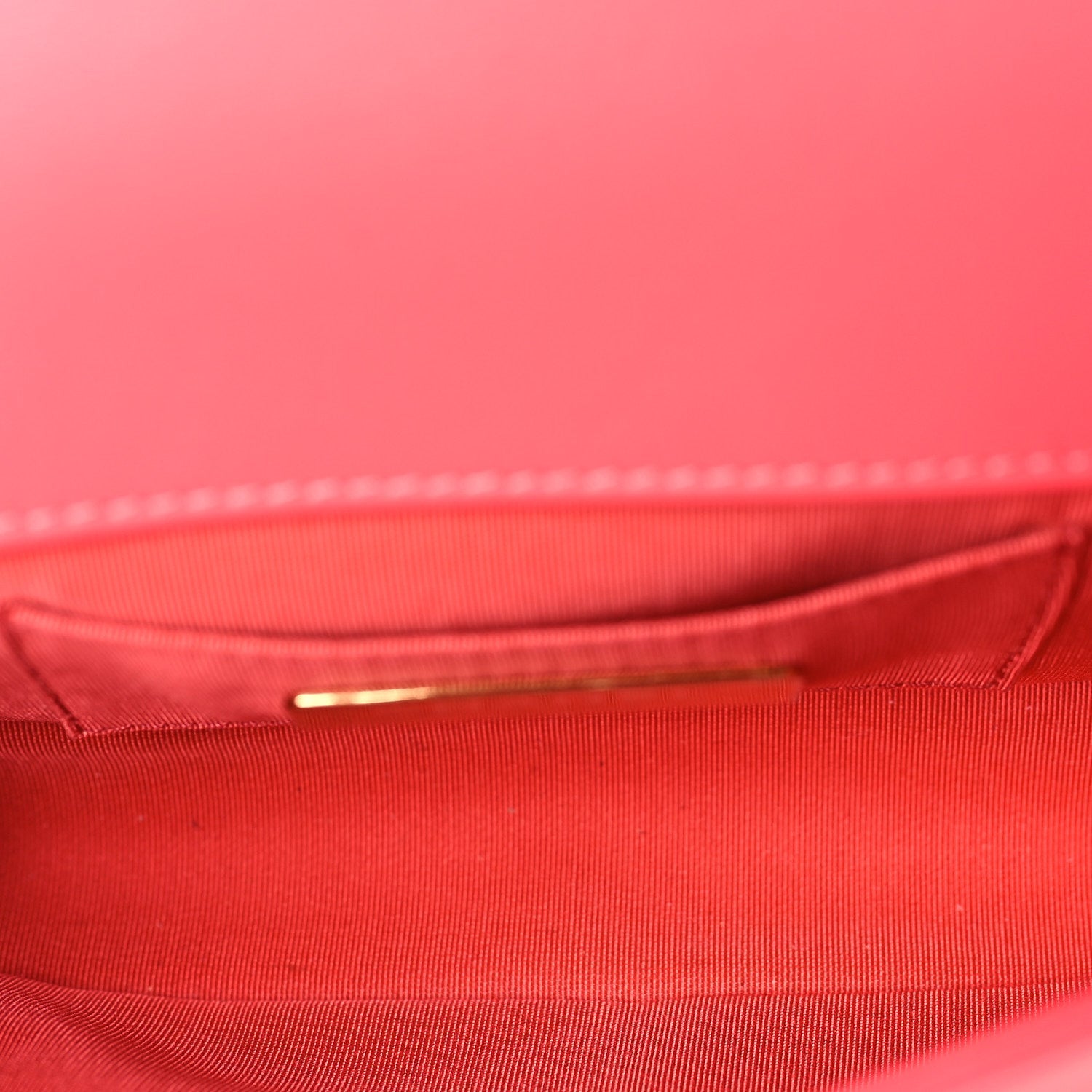 Chanel Lambskin Calfskin Quilted Shoulder Flap Bag  Red 4 of 9