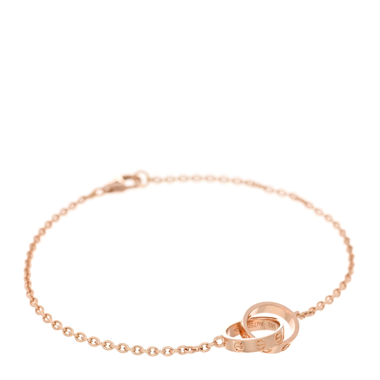 18K Pink Gold Interlocking LOVE Bracelet
