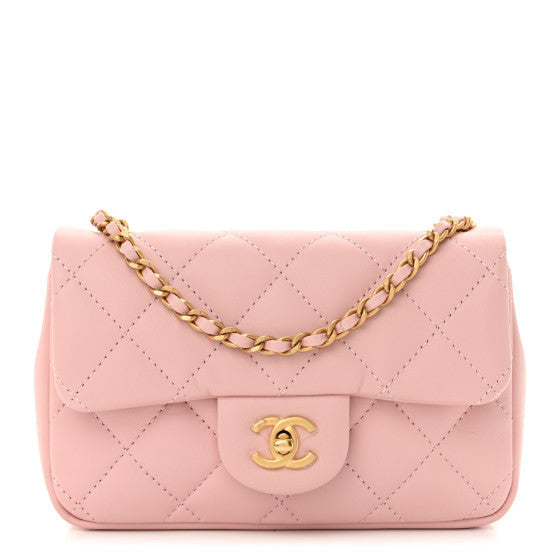 Chanel Lambskin Quilted Mini Heart Charms Flap Light Pink 1 of 1