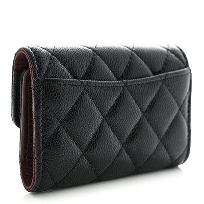 Chanel Caviar Quilted Classic 4 Key Holder Wallet Black 3 of 11