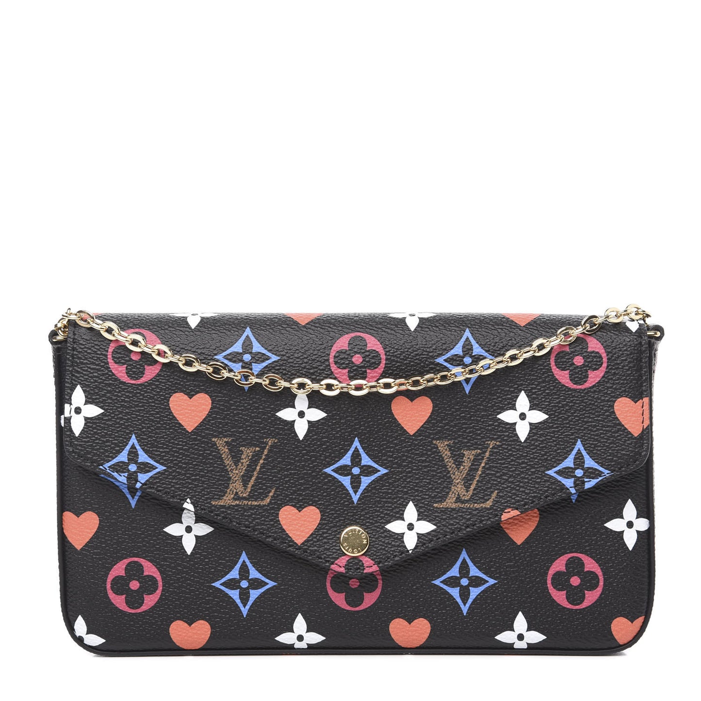 Game On Felicie Chain Wallet Black