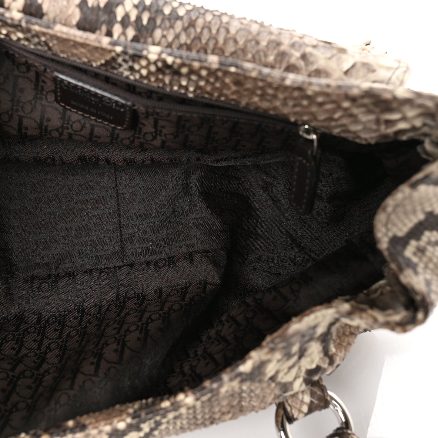 Snakeskin Saint Germain Bag Beige