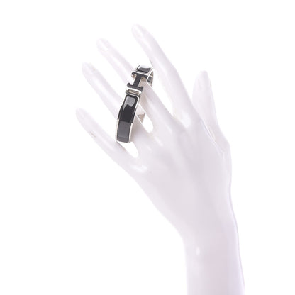 Hermes Enamel Narrow Clic Clac H Bracelet PM Black 2 of 6