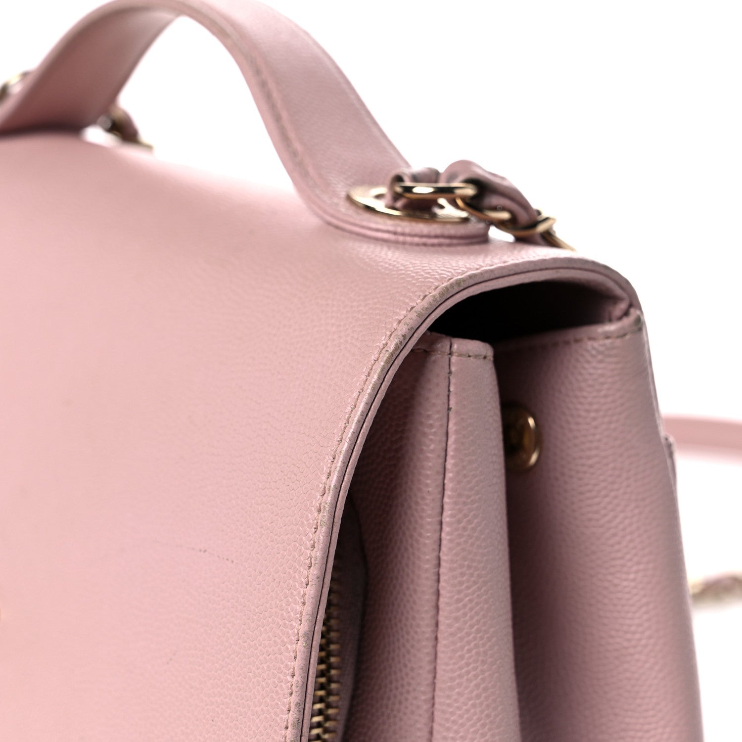 Chanel Caviar Quilted Medium Business Affinity Flap Light Pink 17 of 24