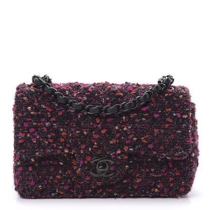Chanel Tweed Quilted Mini Rectangular Flap 1 of 11