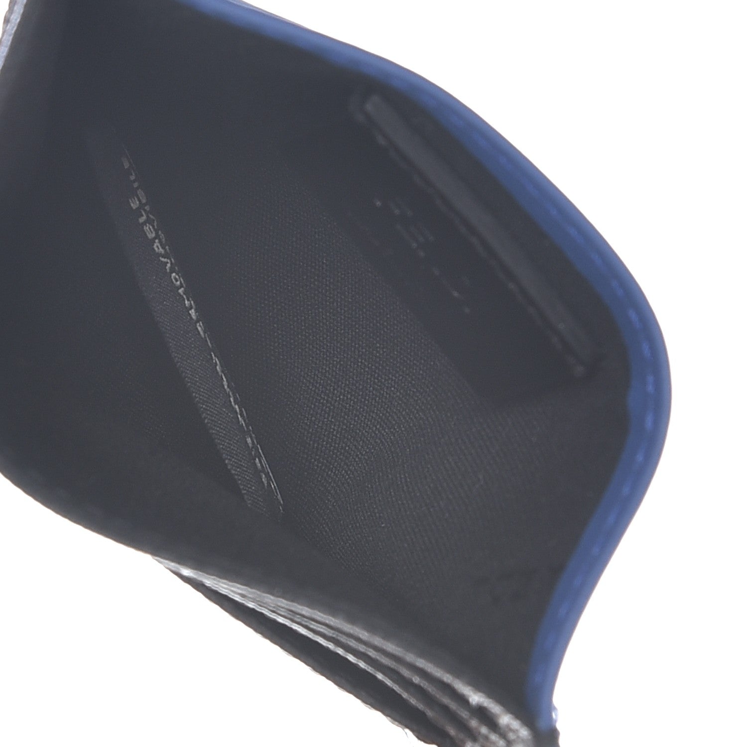 Fendi Vitello Elite Century Shadow Logo Card Holder Blue Neon 5 of 8