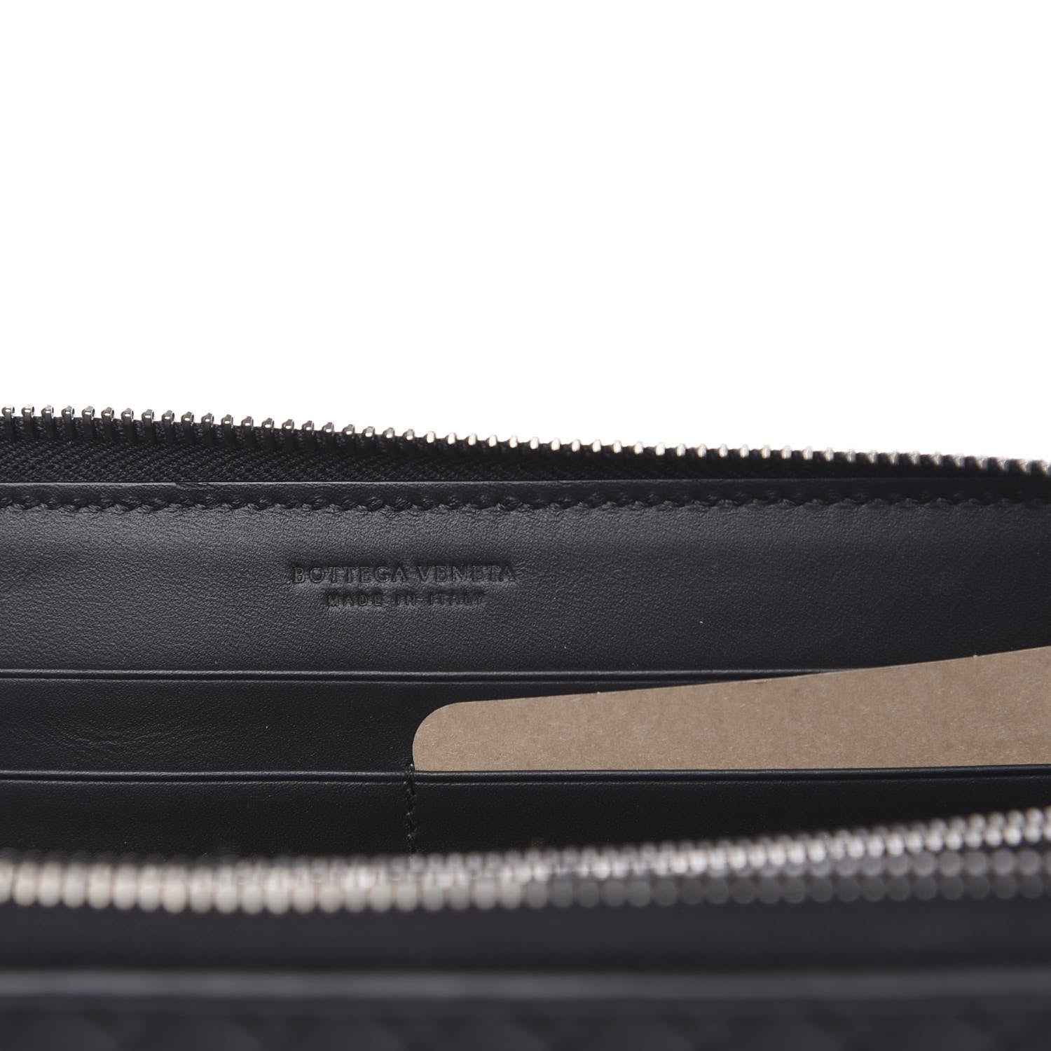 Bottega Veneta Nappa Intrecciato Zip Around Wallet Black 5 of 8