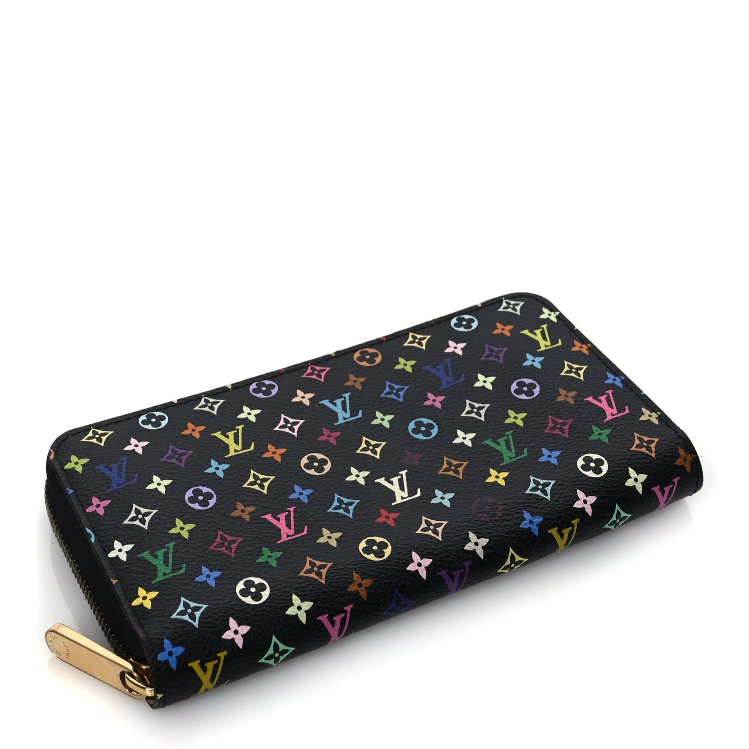 Louis Vuitton Monogram Multicolour Zippy Wallet Black 4 of 7