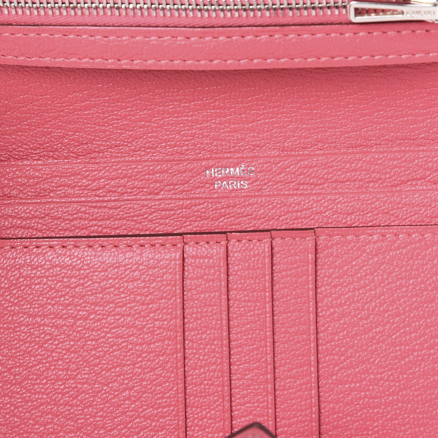 Chevre Mysore Bearn Compact Wallet Rose Azalee