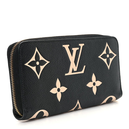 Louis Vuitton Empreinte Monogram Giant Zippy Wallet Black Beige 3 of 6