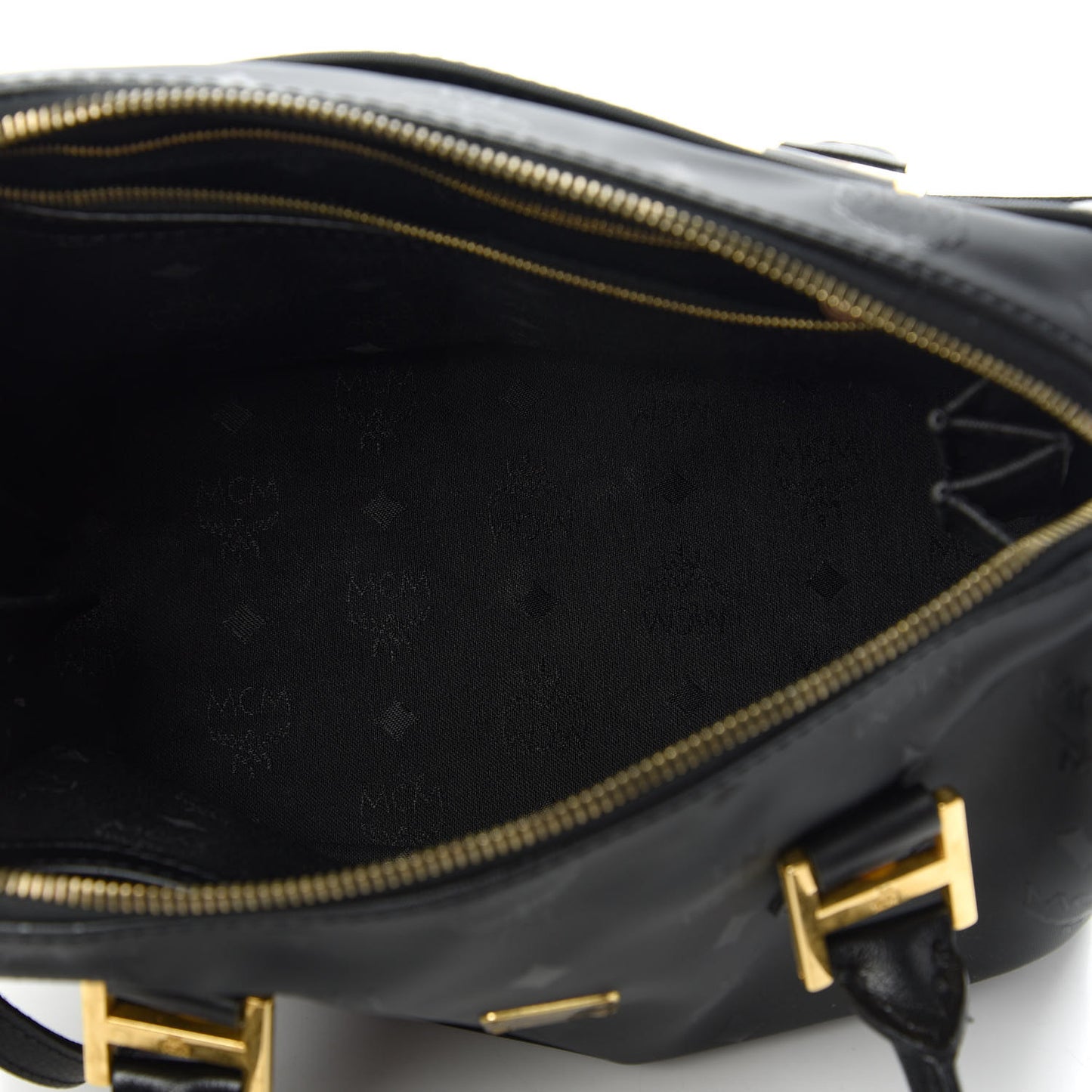 Nylon Monogram Boston Bag Black