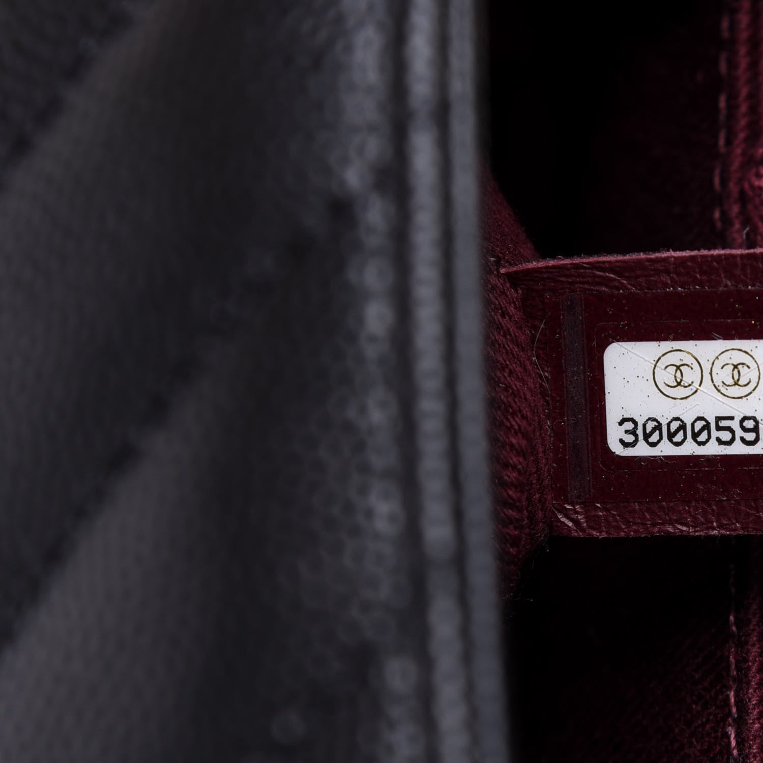 Chanel Caviar Lizard Embossed Chevron Quilted Medium Coco Handle Flap Black 8 of 11