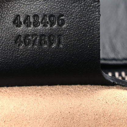 Gucci Calfskin Matelasse Animal Studs Medium GG Marmont Shoulder Bag  Black 6 of 9