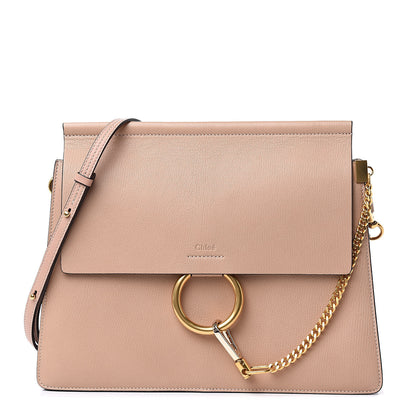 Chloe Goatskin Medium Faye Shoulder Bag Biscotti Beige 1 of 9