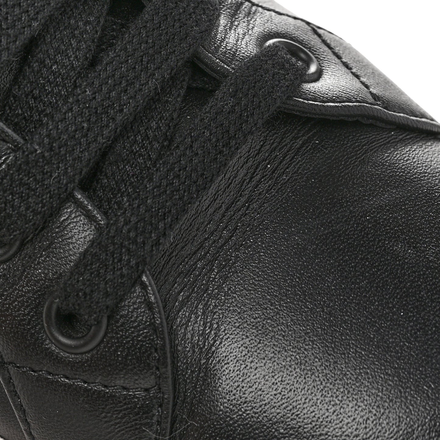 Vitello Soft Logo Low Top 45mm Sneakers 36.5 Black White