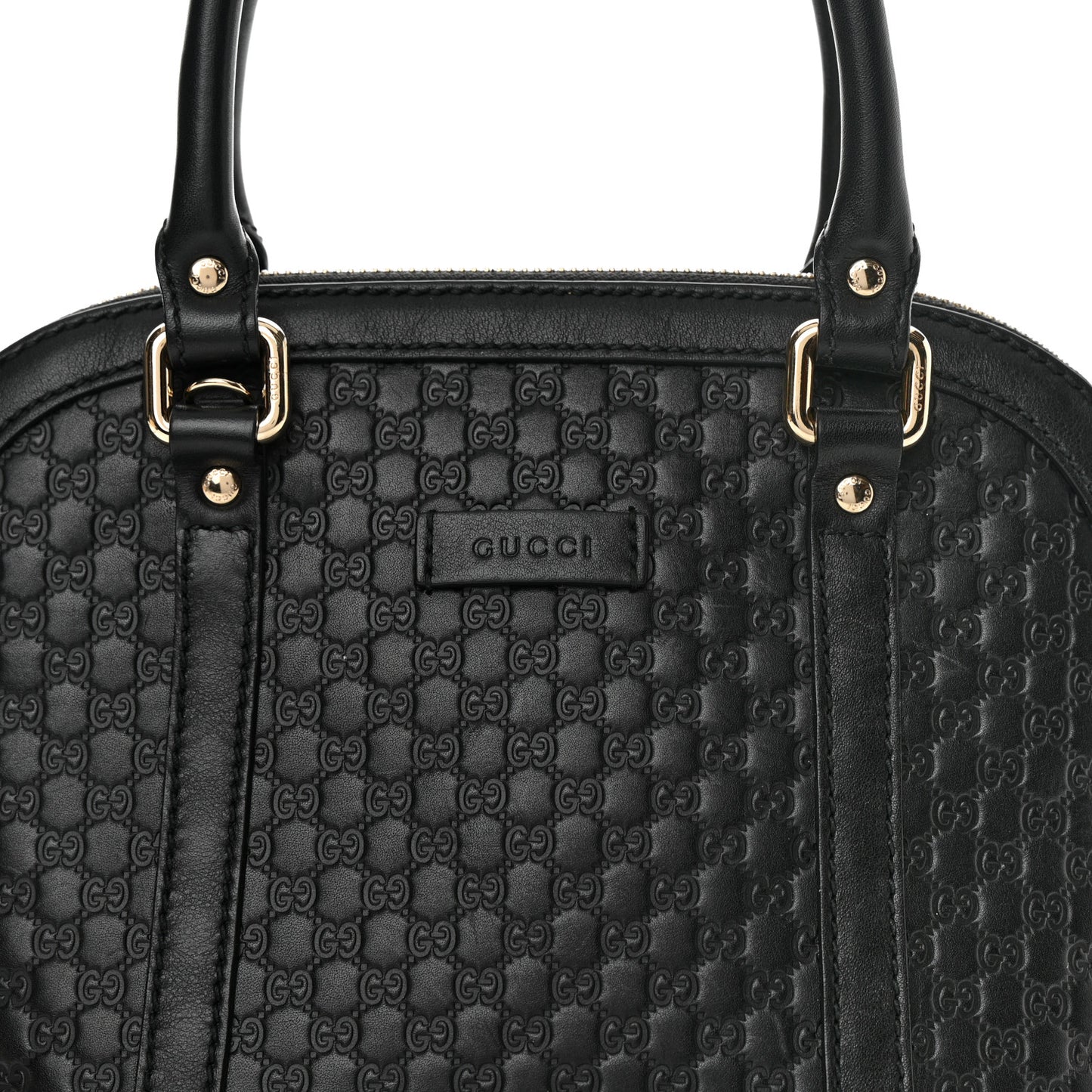 Microguccissima Mini Dome Bag Black