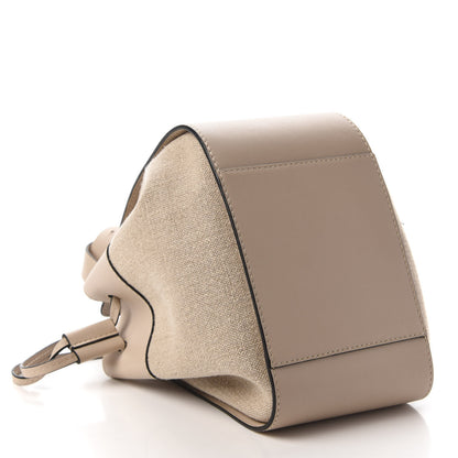 Loewe Calfskin Canvas Mini Hammock Shoulder Bag Natural Light Oat 4 of 9