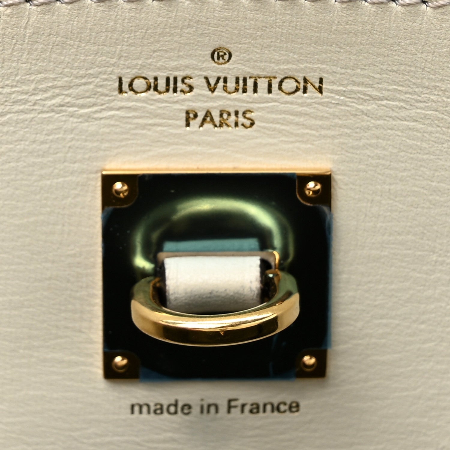 Louis Vuitton Taurillon City Steamer MM Kaki Creme Black 7 of 7