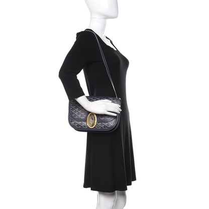 Goyard Goyardine 233 PM Shoulder Bag Navy 3 of 10