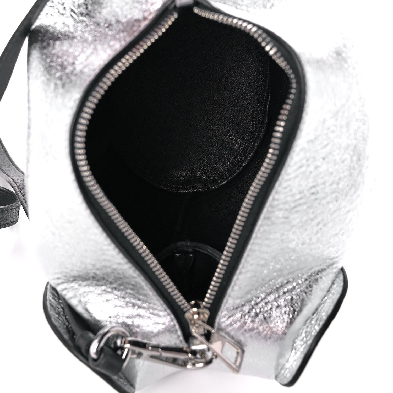 Loewe Metallic Calfskin Mini Elephant Crossbody Bag Silver 5 of 9