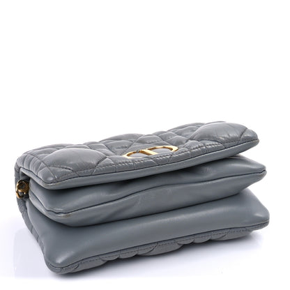 Christian Dior Calfskin Macrocannage Mini Caro Bag Grey 3 of 8
