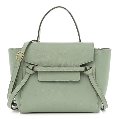 Celine Grained Calfskin Nano Belt Bag Jade 1 of 13