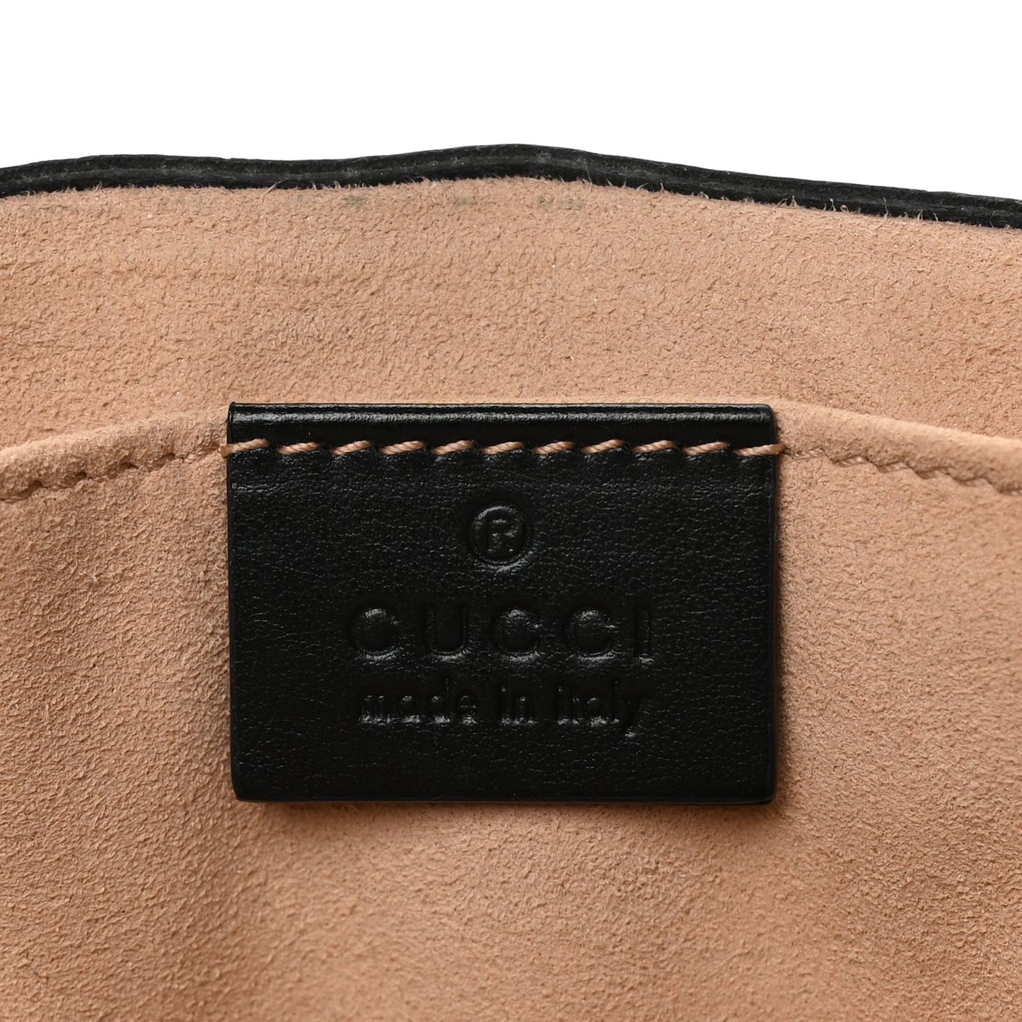 Calfskin Matelasse Mini GG Marmont Shoulder Bag Black