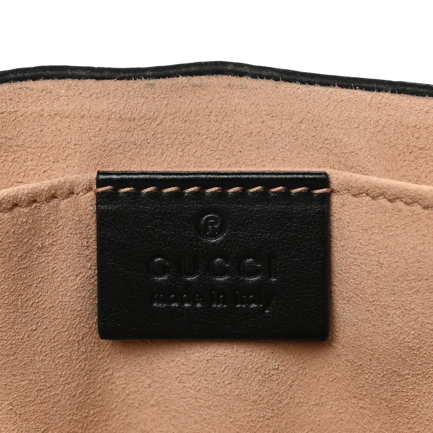 Gucci Calfskin Matelasse Mini GG Marmont Shoulder Bag Black 5 of 9