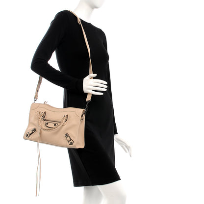 Balenciaga Chevre Classic Hardware Metallic Edge S City Beige Tapioca 2 of 18
