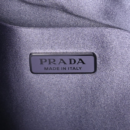 Prada Satin Crystal Cleo Adjustable Strap Shoulder Bag  Glicine 5 of 7