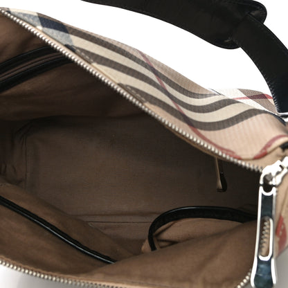 Burberry Supernova Check Buckle Hobo Black 5 of 10