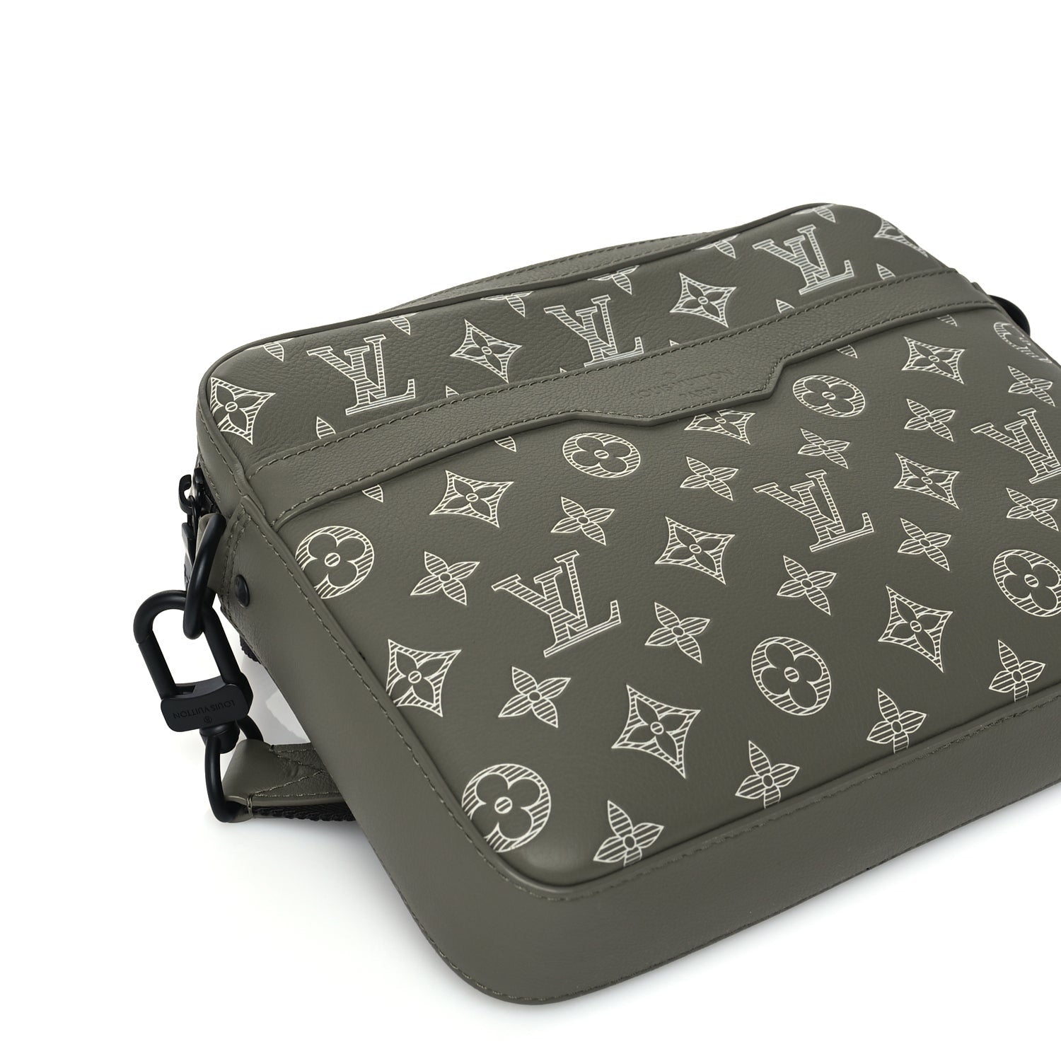 Louis Vuitton Monogram Shadow G65 Trio Messenger  Olive Green 9 of 10