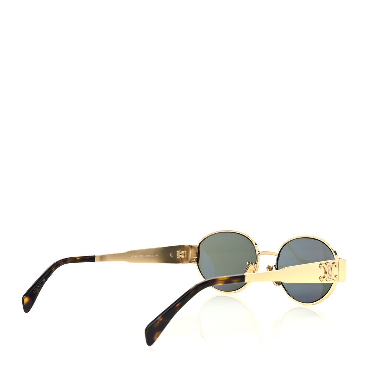 Celine Metal Triomphe 01 Sunglasses CL40235U Gold Green 8 of 12