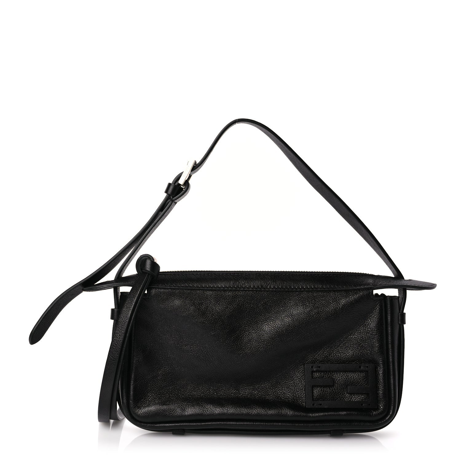 Fendi Vitello Mini Simply  Shoulder Bag Black 1 of 8