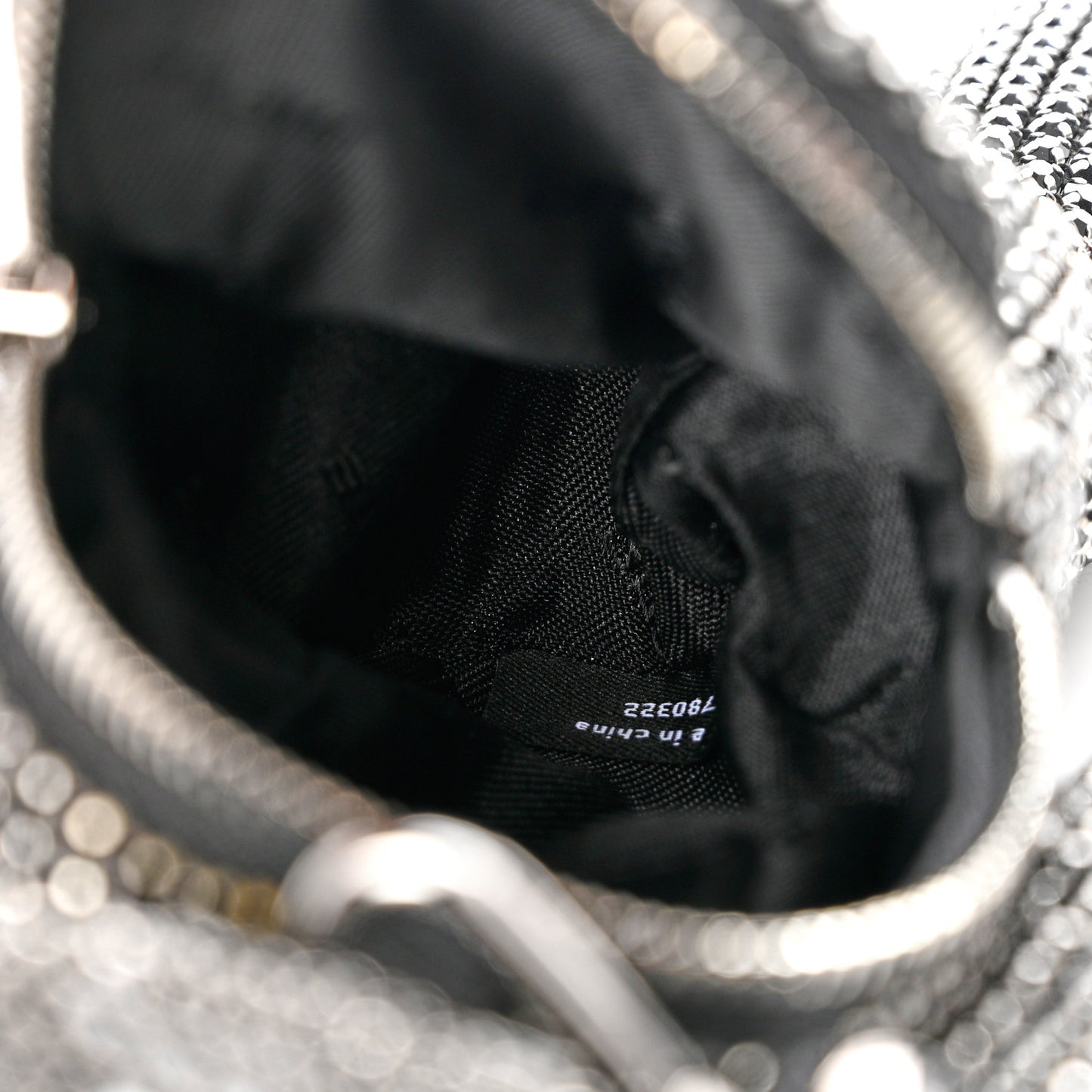 Crystal Mesh Beiress Wristlet Black