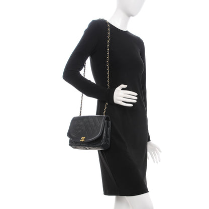 Chanel Lambskin Quilted Medium Single Flap Black 2 of 15