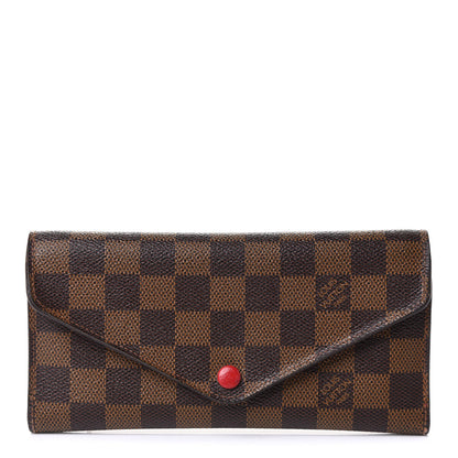 Louis Vuitton Damier Ebene Josephine Wallet Red 1 of 8