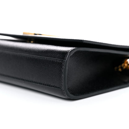 Saint Laurent Grain De Poudre Small Monogram Kate Satchel Black 8 of 8