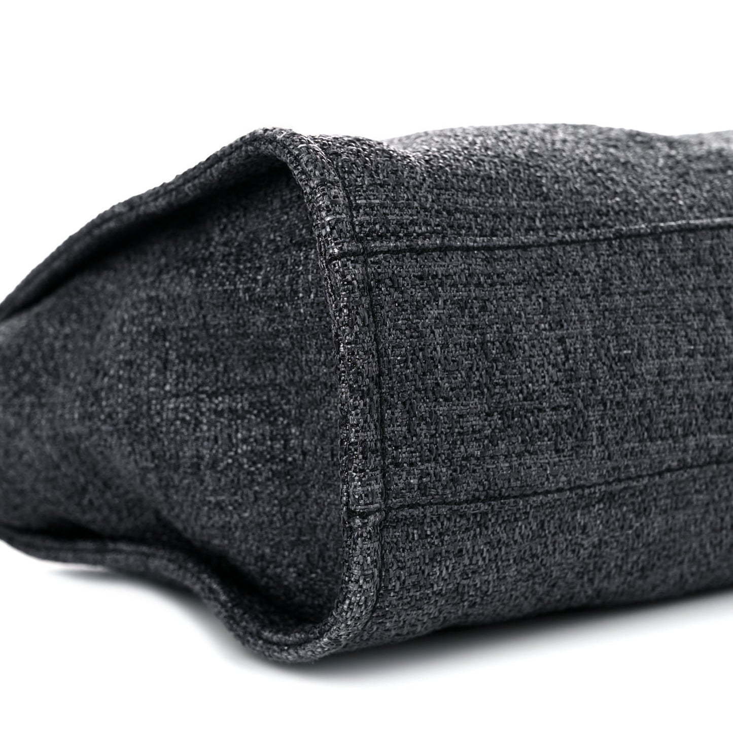 Lurex Boucle Small Deauville Tote Black